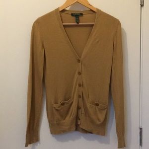 Lauren Ralph Lauren Camel Cardigan